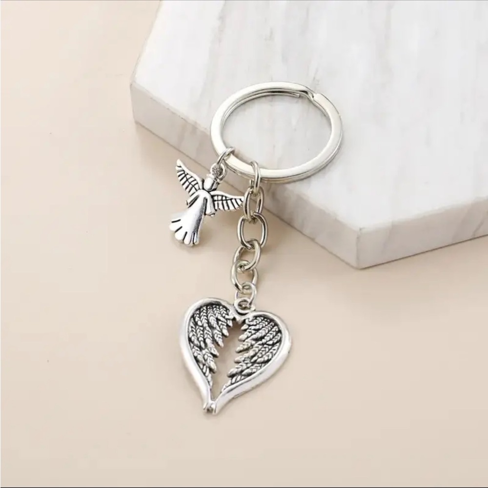 Guardian Angel Wings Keychain